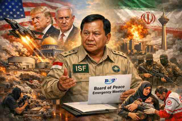 Serangan AS-Israel ke Iran, Prabowo Didesak Buktikan Mandat ISF untuk Hentikan Eskalasi