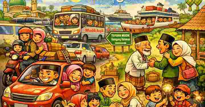 Mudik di Negeri yang Rindu Pulang: Antara Jalan Macet dan Hati yang Penat