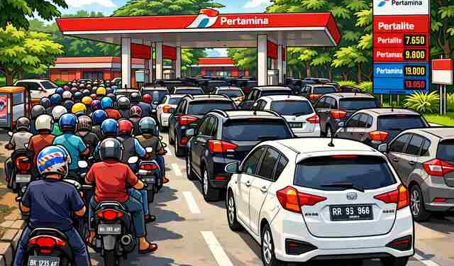 Antrean BBM Mengular di Medan, Pemerintah Diminta Tak Picu Kepanikan Publik