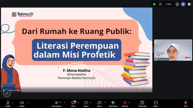 Mona Atalina Dorong Literasi Perempuan dari Lingkup Domestik ke Publik