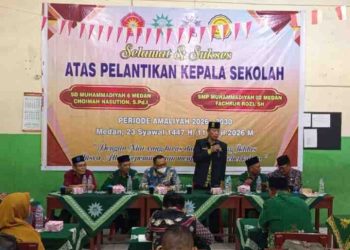 Estafet Kepemimpinan: PCM Pahlawan Perjuangan Lantik Kepala SD & SMP Muhammadiyah Periode 2026-2030