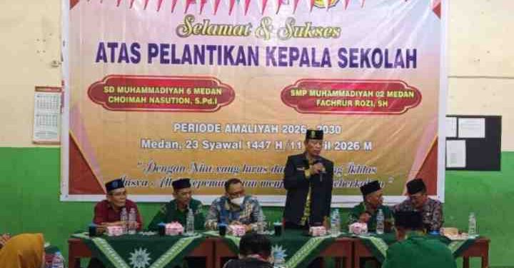 Estafet Kepemimpinan: PCM Pahlawan Perjuangan Lantik Kepala SD & SMP Muhammadiyah Periode 2026-2030