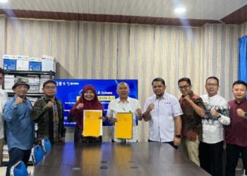 Perkuat Kolaborasi, FISIP UMSU dan FISIP UMTS Tanda Tangan MoA