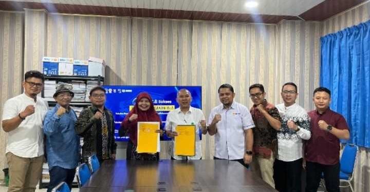 Perkuat Kolaborasi, FISIP UMSU dan FISIP UMTS Tanda Tangan MoA