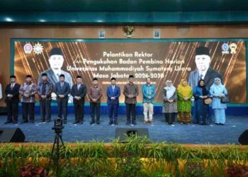 PP Muhammadiyah Lantik Rektor dan Kukuhkan BPH UMSU Periode 2026–2030, Haedar Nashir: Kepemimpinan Visioner Penting