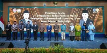 PP Muhammadiyah Lantik Rektor dan Kukuhkan BPH UMSU Periode 2026–2030, Haedar Nashir: Kepemimpinan Visioner Penting