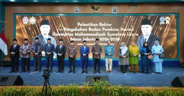 PP Muhammadiyah Lantik Rektor dan Kukuhkan BPH UMSU Periode 2026–2030, Haedar Nashir: Kepemimpinan Visioner Penting