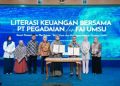 Perkuat Literasi Keuangan Mahasiswa, FAI UMSU dan PT Pegadaian Gelar Seminar Nasional dan Jalin Kerja Sama