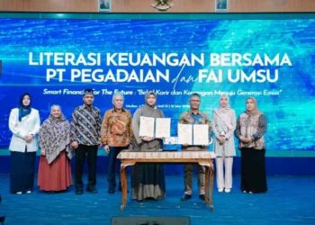 Perkuat Literasi Keuangan Mahasiswa, FAI UMSU dan PT Pegadaian Gelar Seminar Nasional dan Jalin Kerja Sama